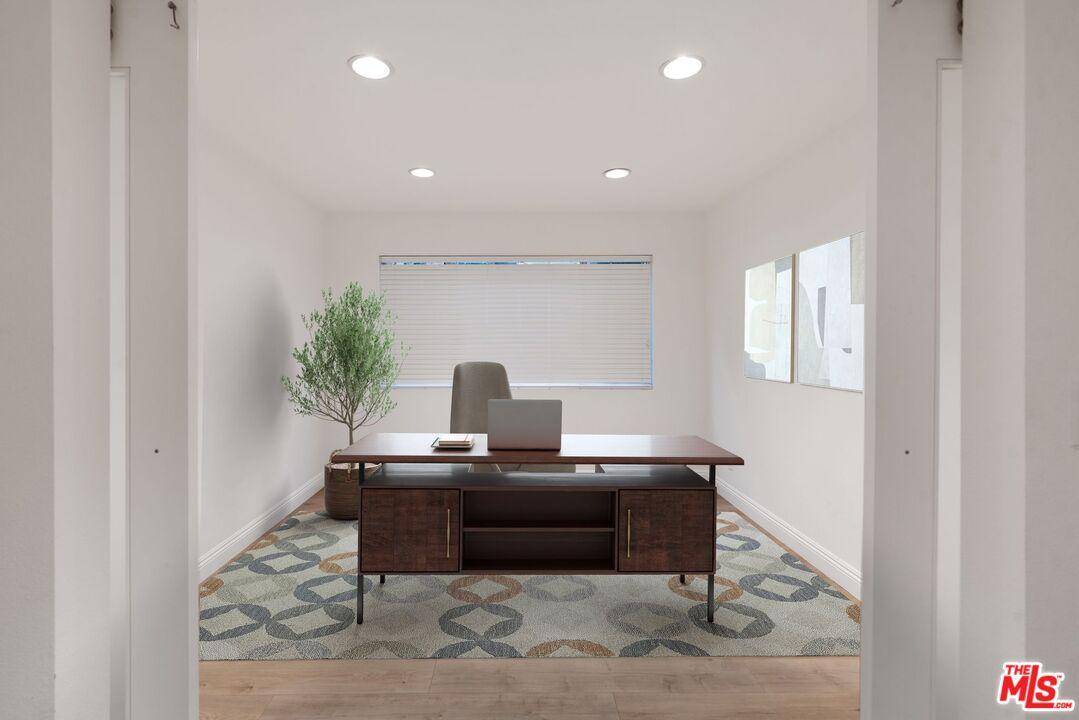 Virtually staged photo of room