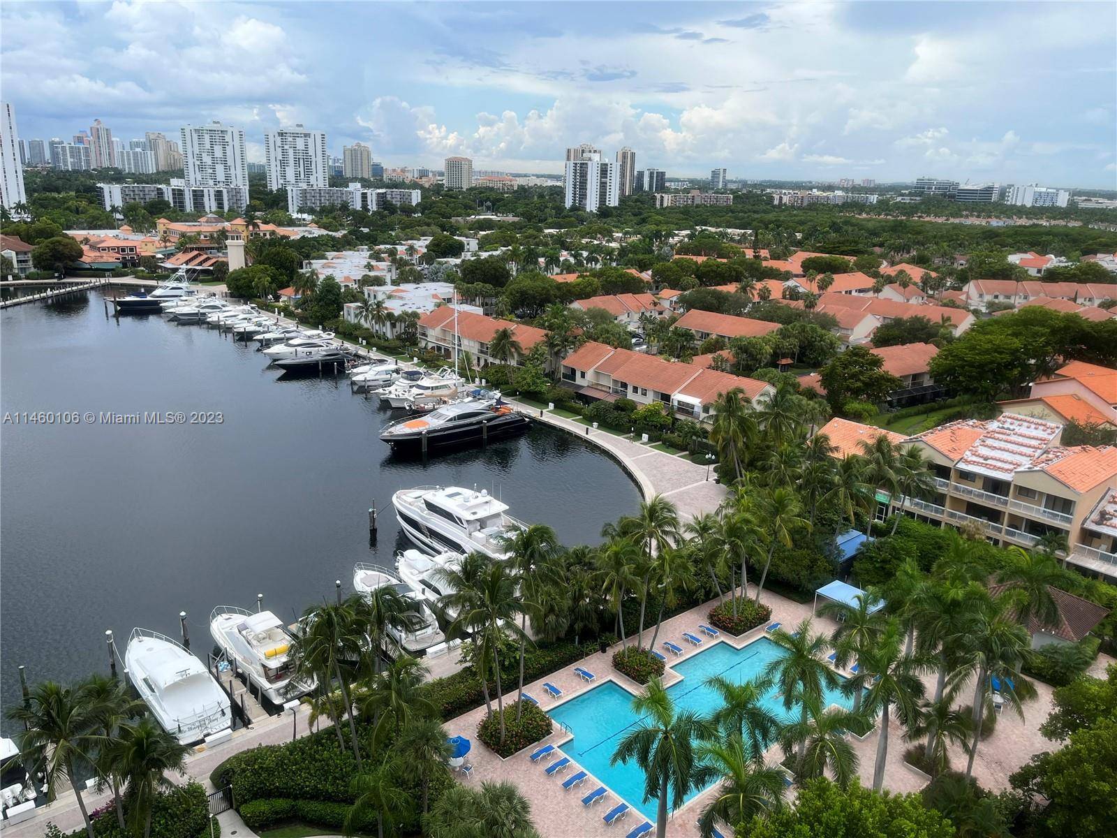 BEST DEAL IN AVENTURA ! Rarely found 2 bedroom 2 bath PENTHOUSE DREAM in beautiful Portsview at the Waterways, located in the best section of Aventura !