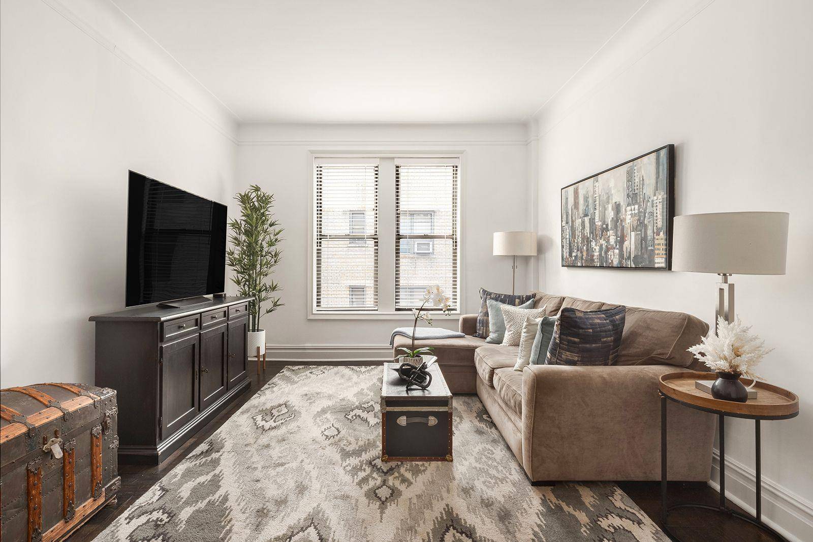 This high floor, spacious, quiet amp ; bright all day fully renovated 1 bedroom 1 bathroom home resides at 240 West 75th Street, a well established circa 1920 prewar cooperative ...