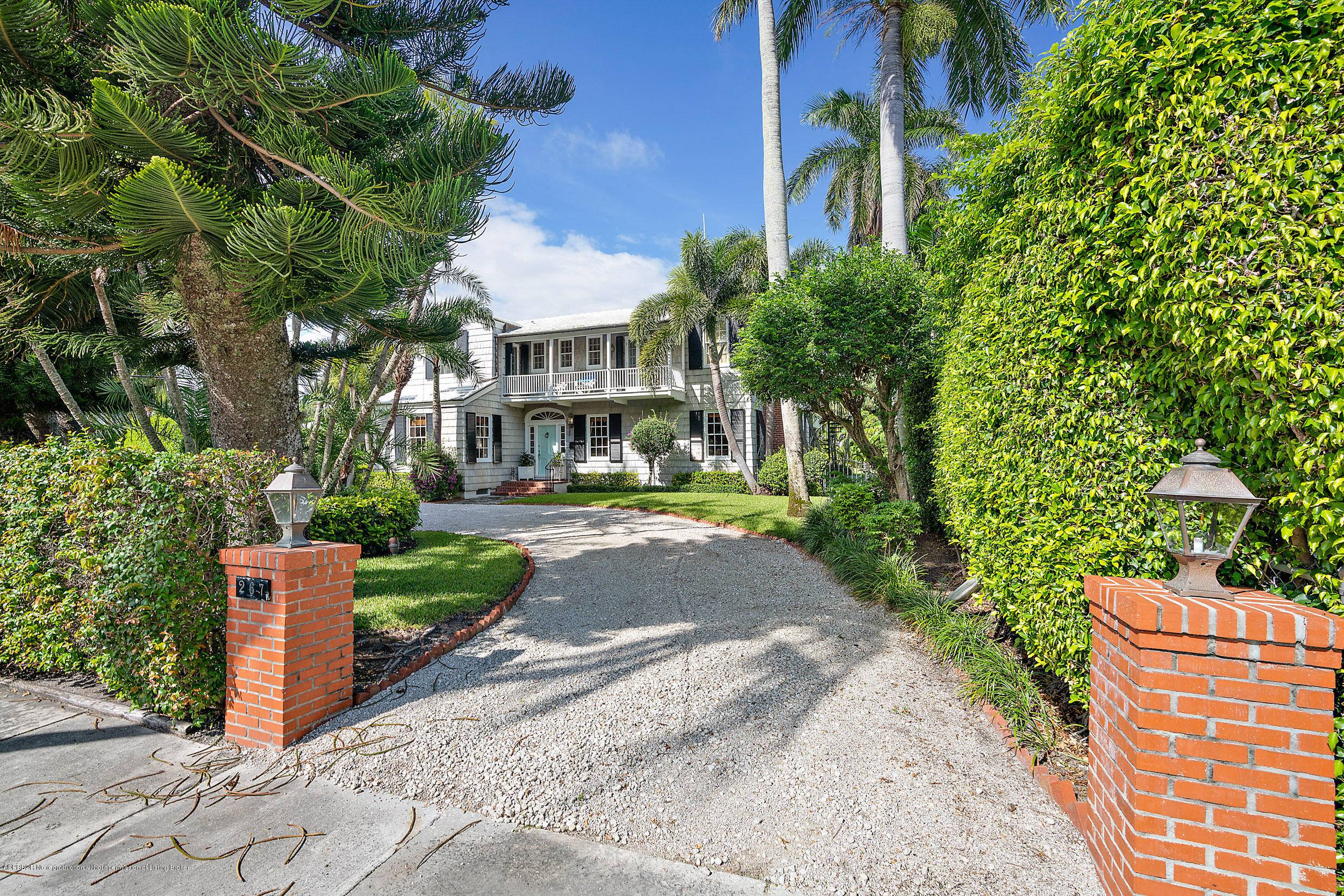 Remarkable Monterey style residence in a prime location in Palm Beach.