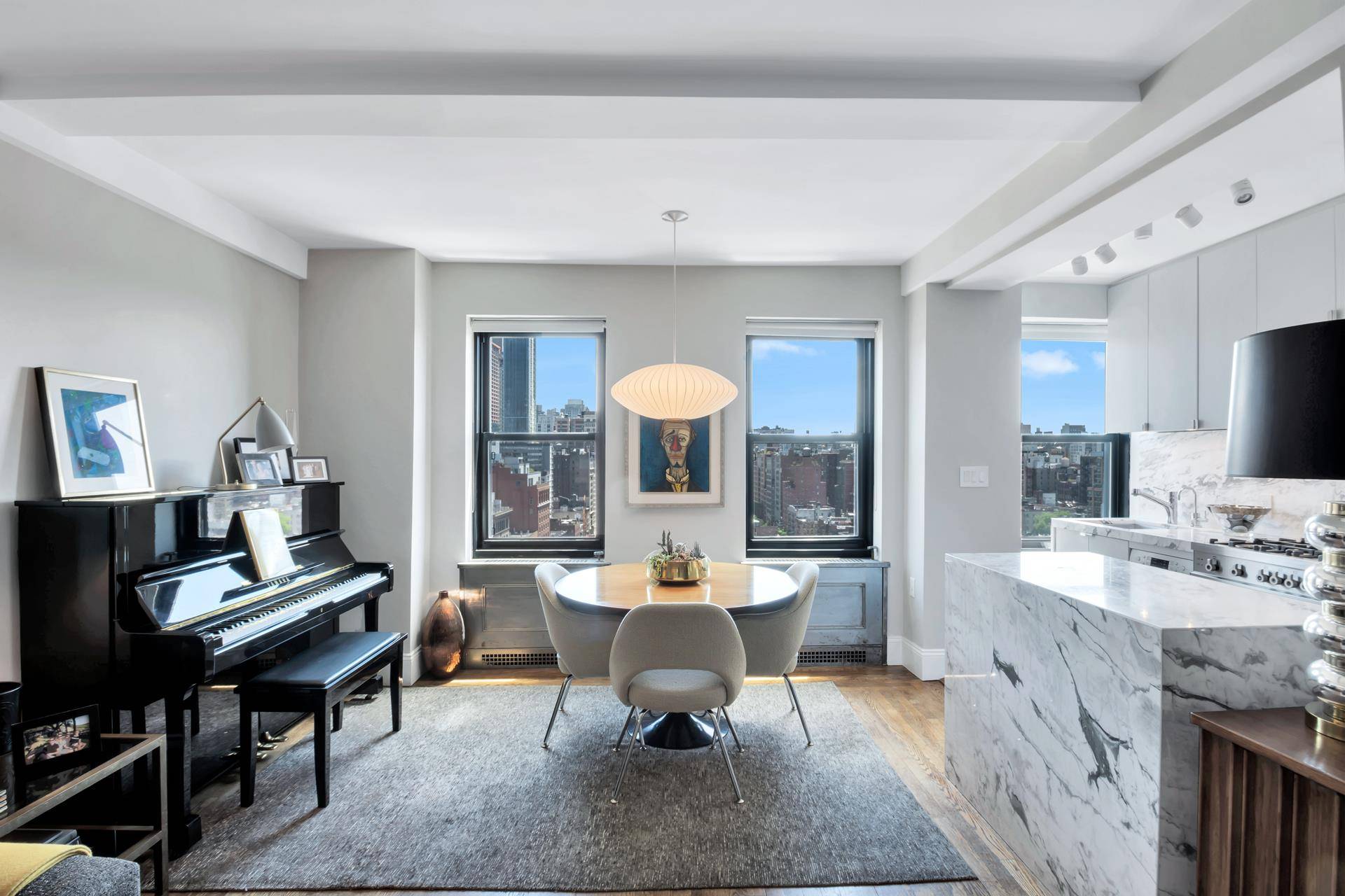 High floor, fully renovated one bedroom home is available at 300 West 23rd Street !