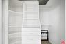 Walk in closet in master