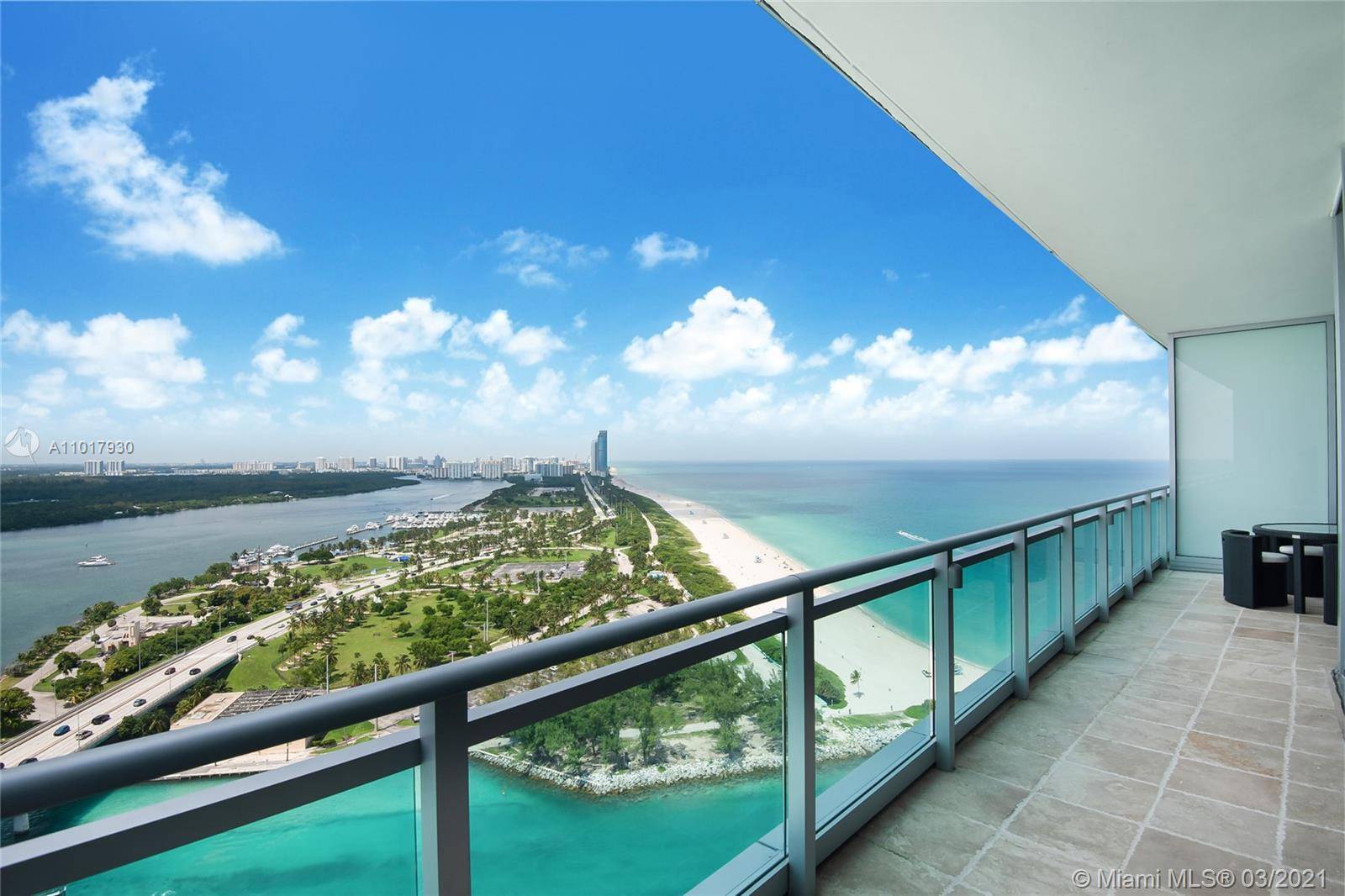 STUNNING HIGH FLOOR, UNOBSTRUCTED ENDLESS VIEWS OF THE OCEAN, INTRACOASTAL AND INLET.