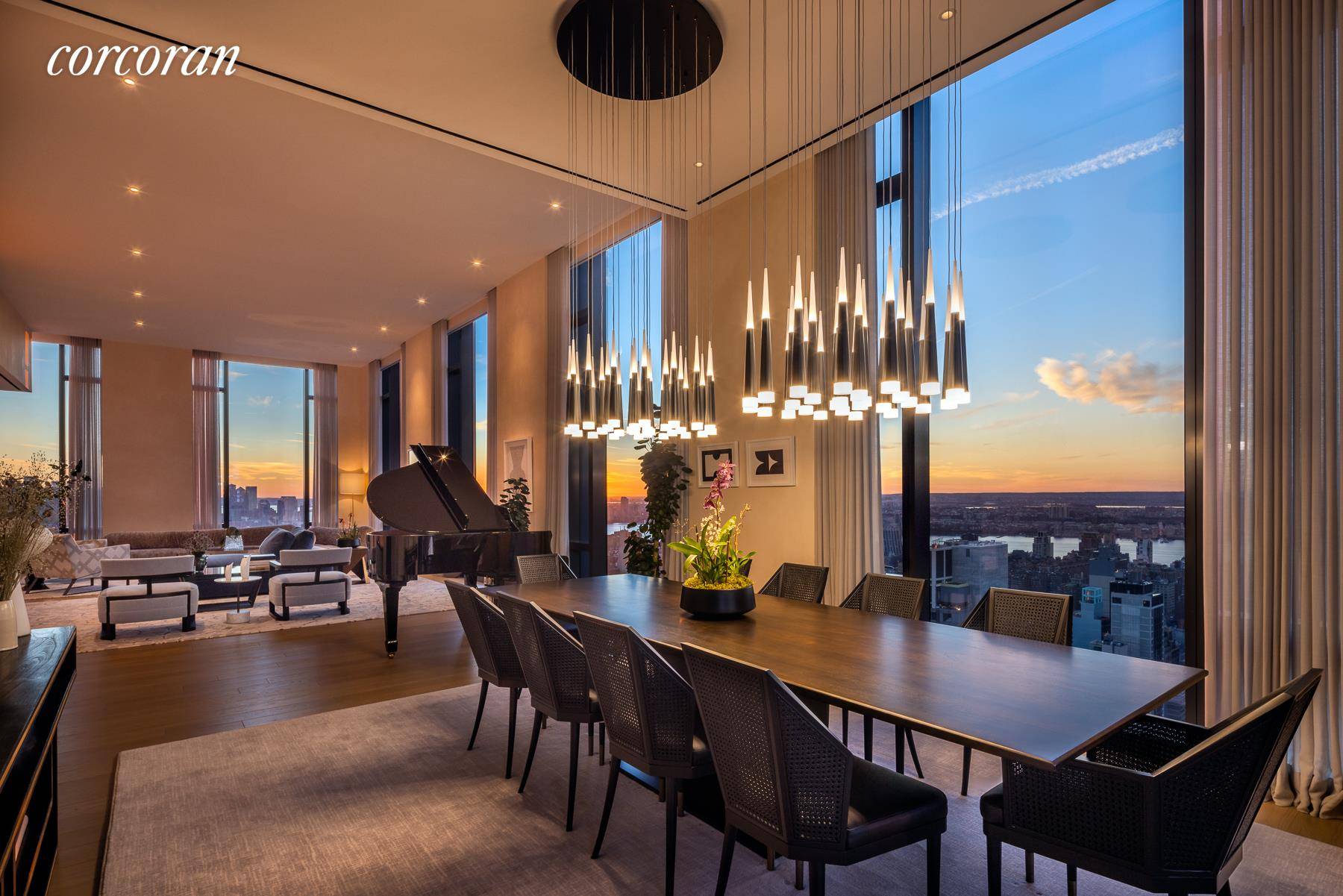 277 Fifth Avenue, the tallest residential building on Fifth Avenue designed by renowned architect Rafael Vinoly, offers spectacular panoramic horizons from this special full floor Penthouse that span the city ...