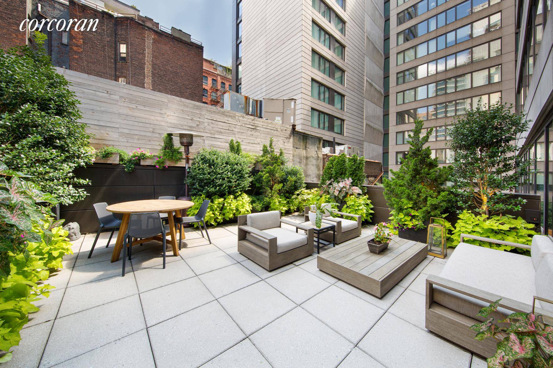 Residence 2C at 505 Greenwich Street provides the outdoor space and work from home space you are looking for.