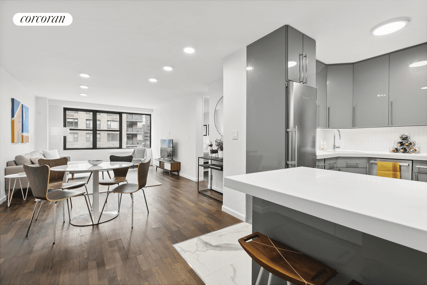 Modern features and thoughtful updates in one of Midtown East's premier, full service co ops.