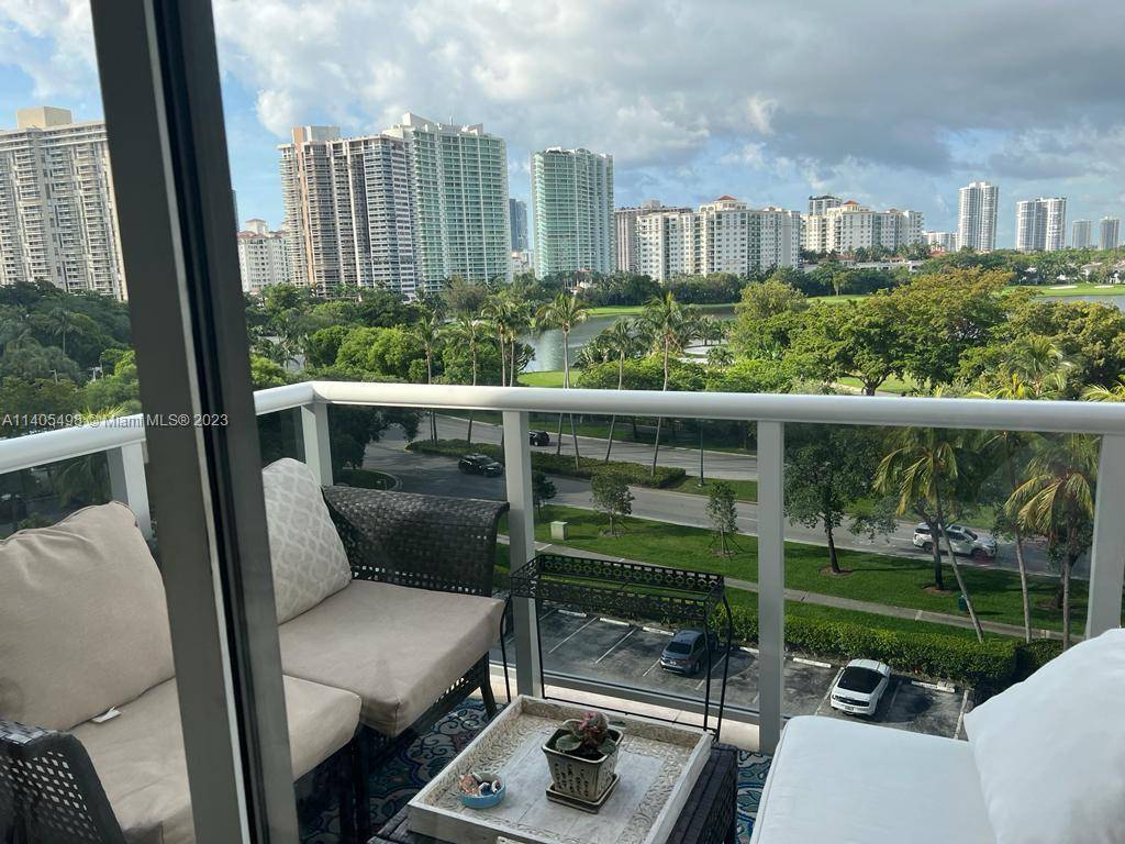 Amazing views to a golf course and city from this 2 bedroom, 2 bath with upgraded kitchen, floors and bathrooms.
