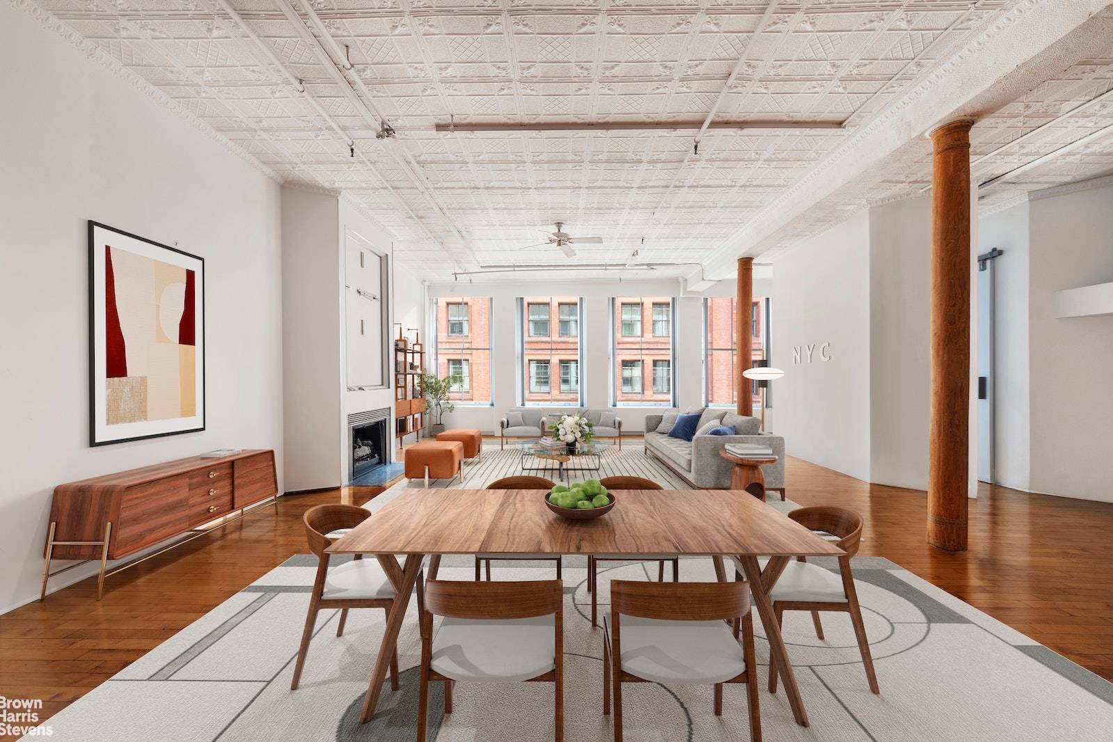 1st sale in 48 years. This rare 40' X 60' full floor loft is located right in the heart of Soho and features grand proportions with beautifully preserved details throughout ...