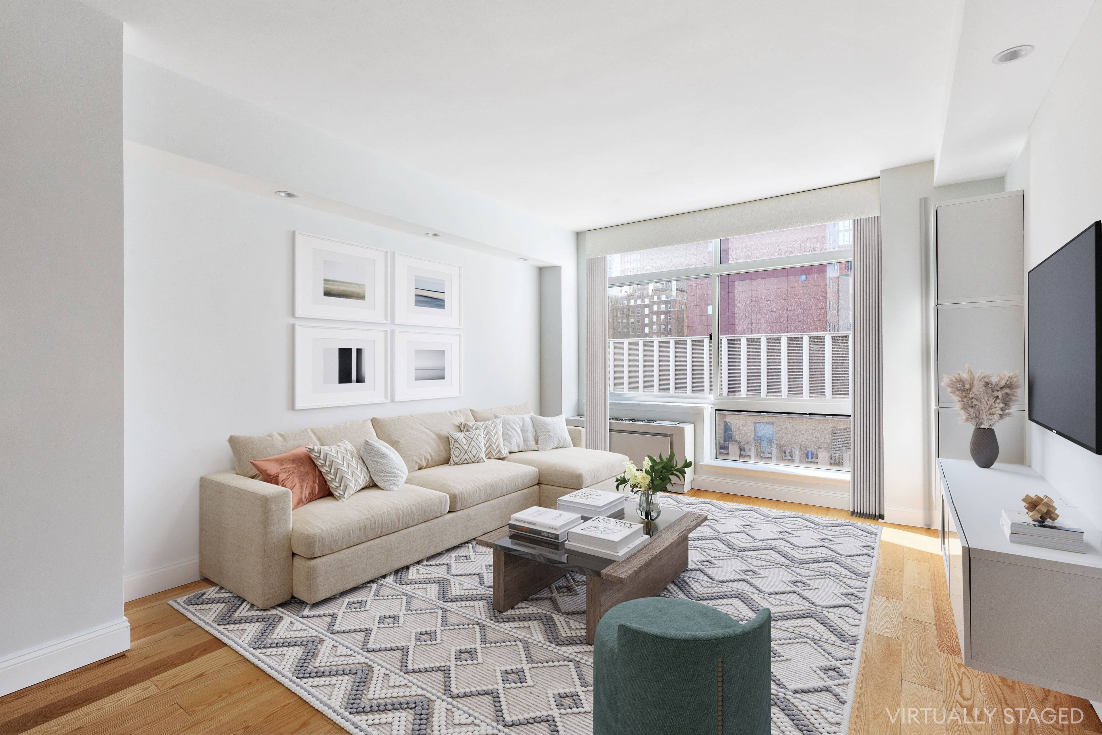 Welcome home to this high floor, newly renovated 2 bedroom, 1.