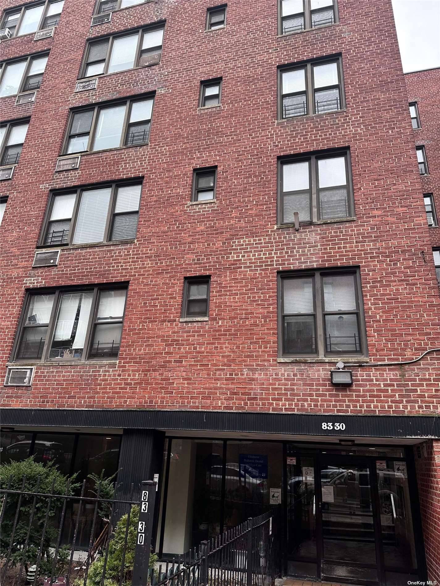 Locate A center of the elmhurst with excellent condition and location, large 2 brs Apt, convert 3 brs Apt.