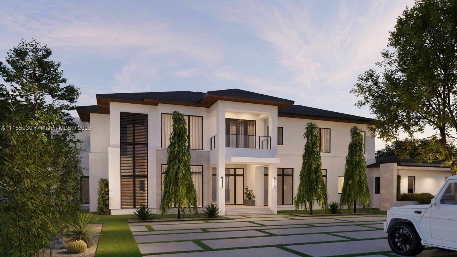 Turnkey Florida modern new construction by award winning Hollub Homes, on an idyllic Pinecrest street w a perfect blend of timeless sophistication and legendary quality completed JANUARY 2024.