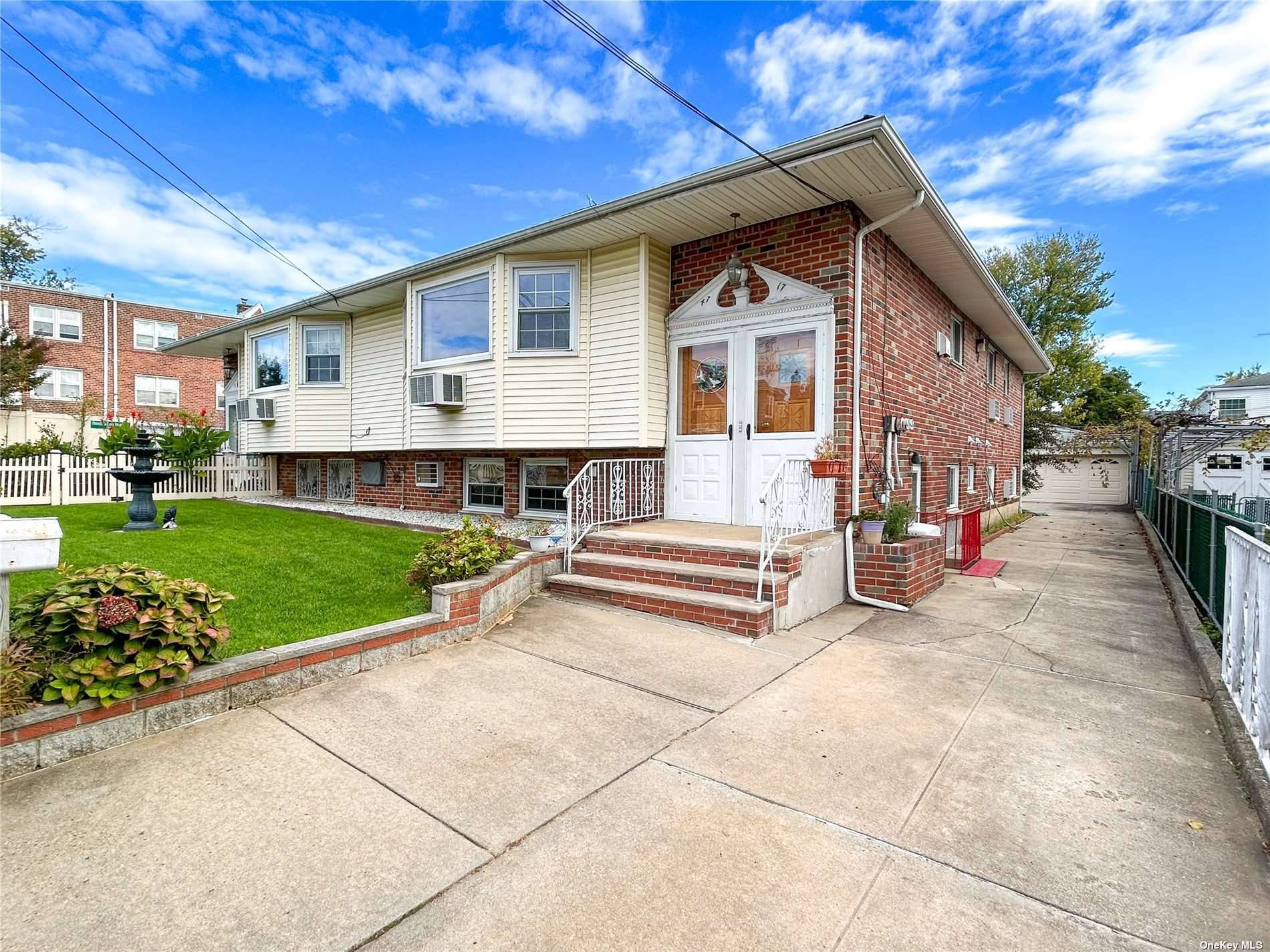 Super rare find in Flushing on a quiet dead end street ; 2 lots, zoning R3 2 ; younger semi attached 2 family home on an oversized 38' x 125' ...