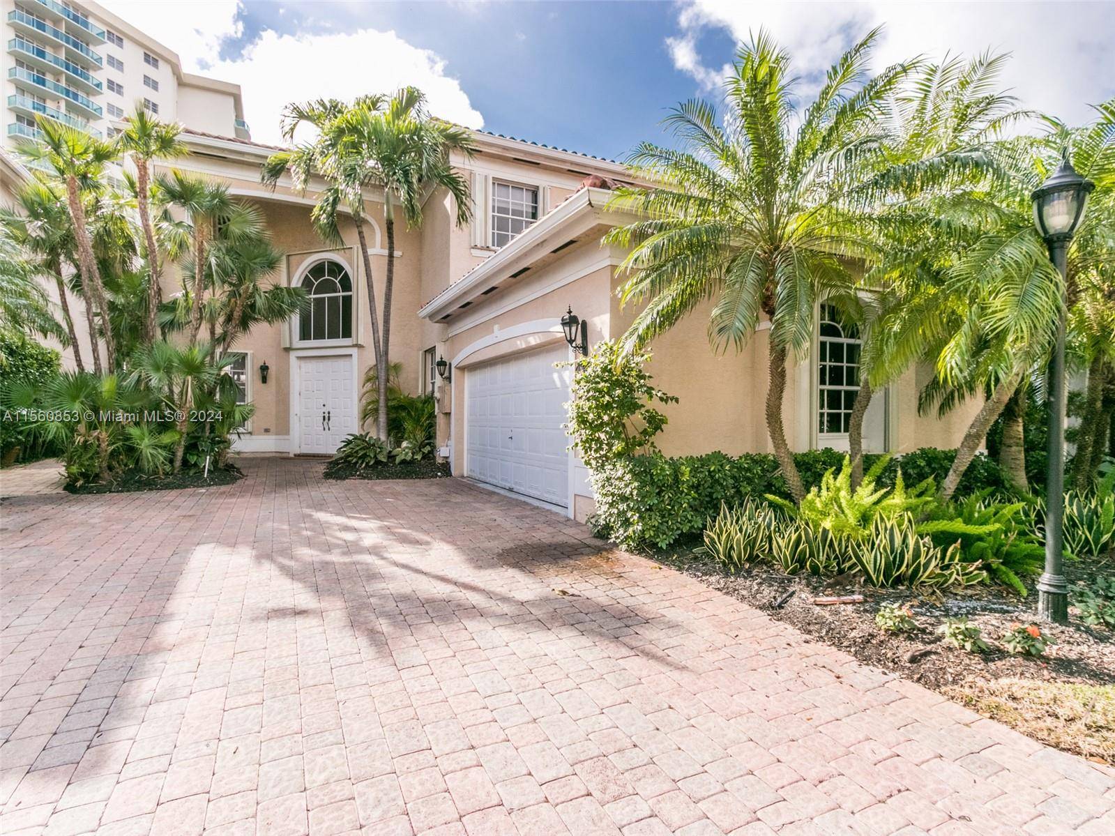 Available For Rent 9, 300 per Month Private Single Family Pool Home is Situated between Golden Beach and Sunny Isles in a Guard Gated Community with 24 7 Manned Security.