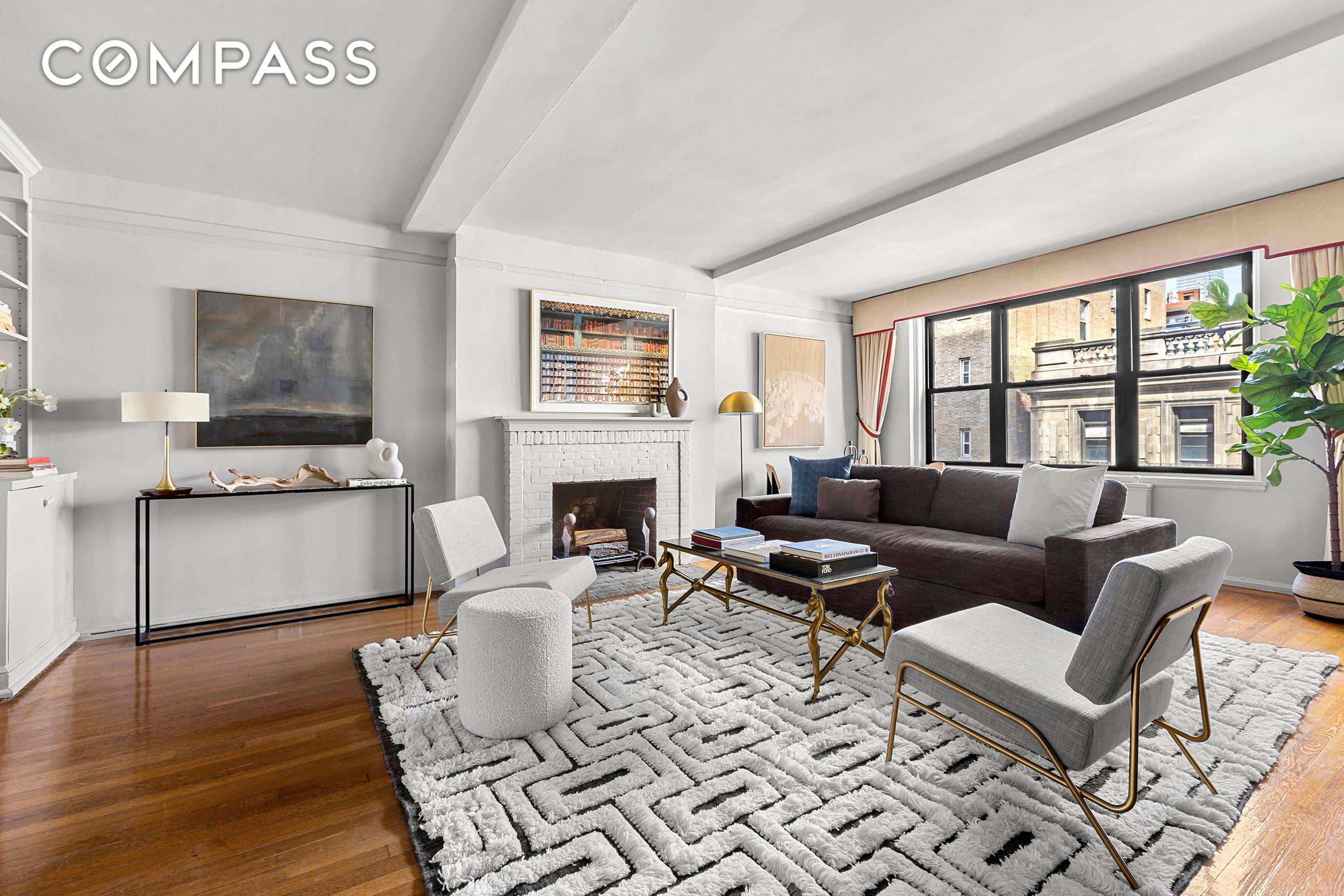 Apartment 7F at 140 East 28th Street is an oversized one bedroom with open exposures, charming architectural details, a wood burning fireplace, and all the additional details you would expect ...