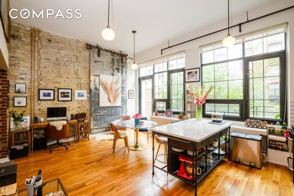 Situated in an old steel factory and just 4 blocks from the Bedford L train, these converted apartments are the epitome of updated loft living.