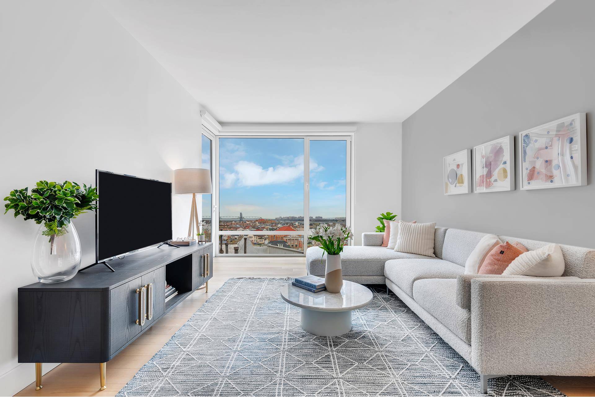 Immediate occupancy. This well designed 1, 127 square foot two bedroom, two bathroom residence features Western exposures and a 53 square foot exterior balcony.
