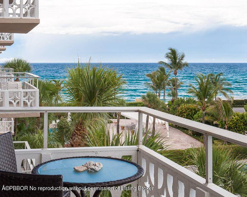 Beautiful condo on high floor renovated condo in in town oceanfront bldg with resort like amenities, including private deeded beach with beach chairs, tables and parasols and ocean front pool, ...