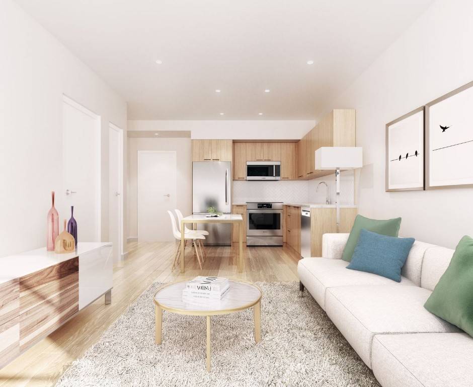 In a new luxury boutique building, in the heart of Williamsburg 1 bedroom, situated on an easy going tree lined street.