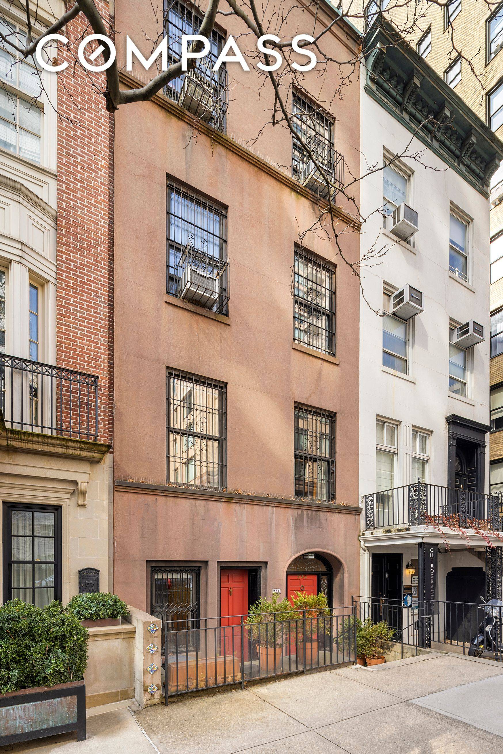 Prime Brownstone Opportunity 224 East 68th Street is a welcoming 18 wide, 100 deep, four story brownstone in an ideal and convenient location.