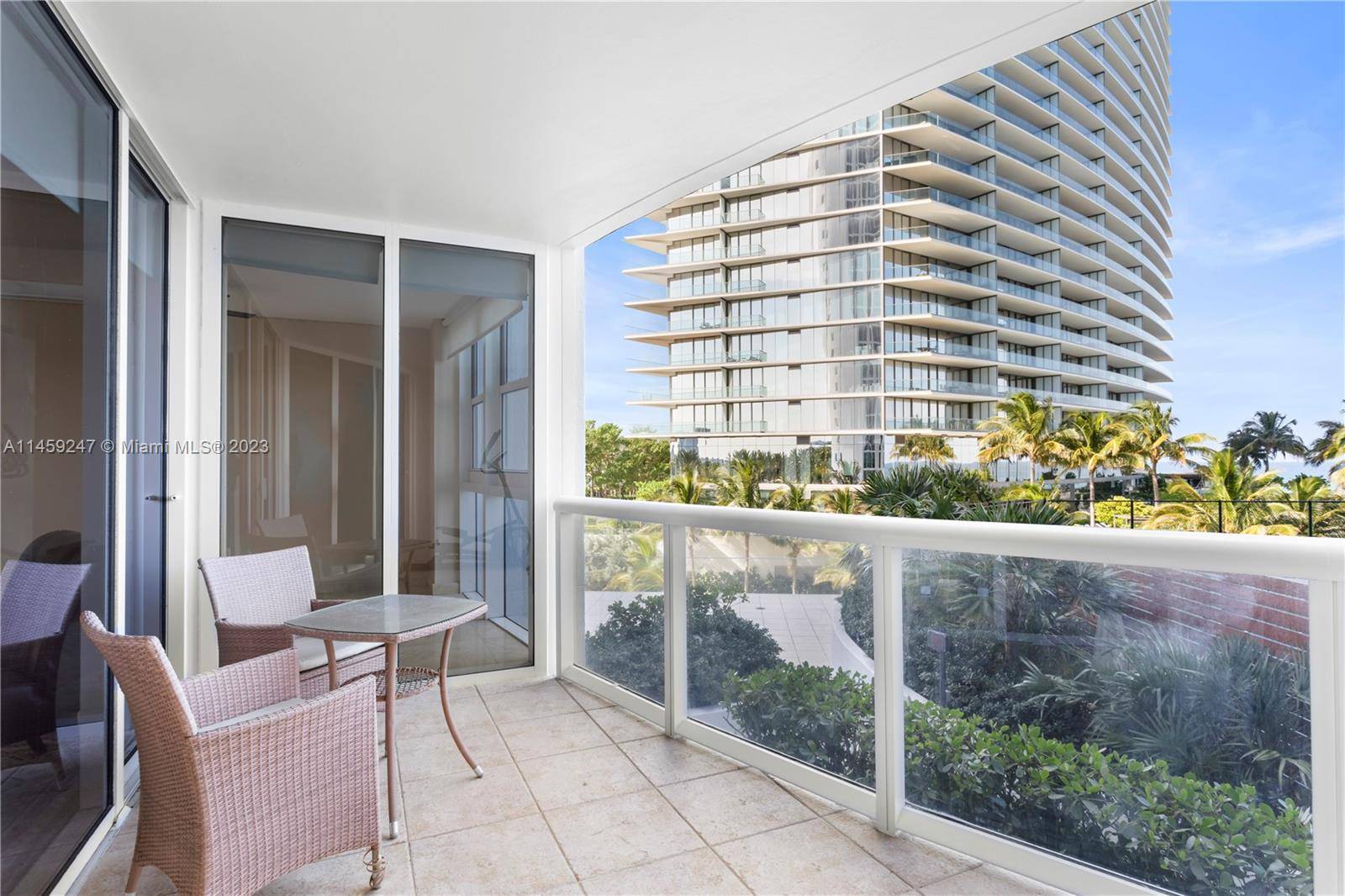 Spacious waterfront flow through 3 3 with Ocean and Intracoastal views in the heart of Sunny Isles.