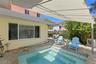 Heated, salt water pool