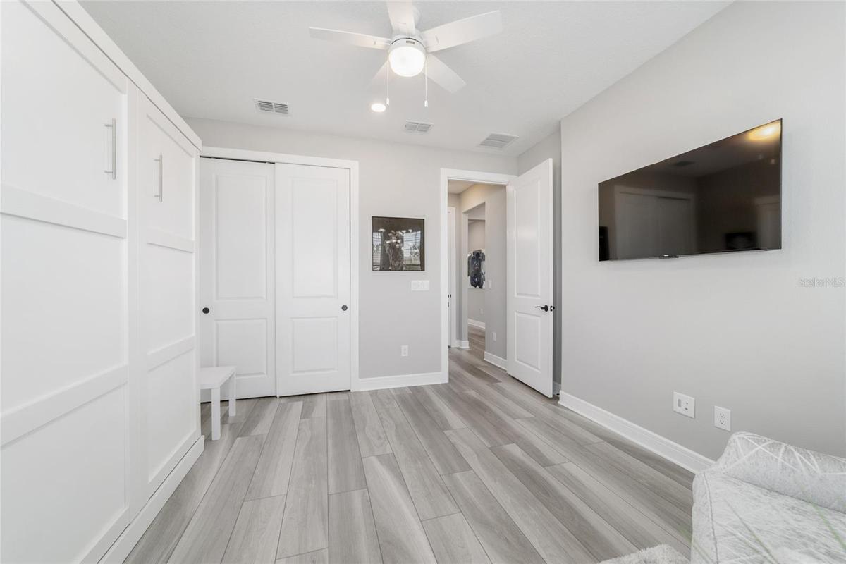 Secondary Bedroom furnished with Murphy bed