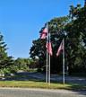 At The Beautiful Flag Display Bear Left In To The Community