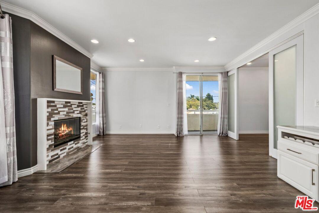 Living Room with a Fireplace