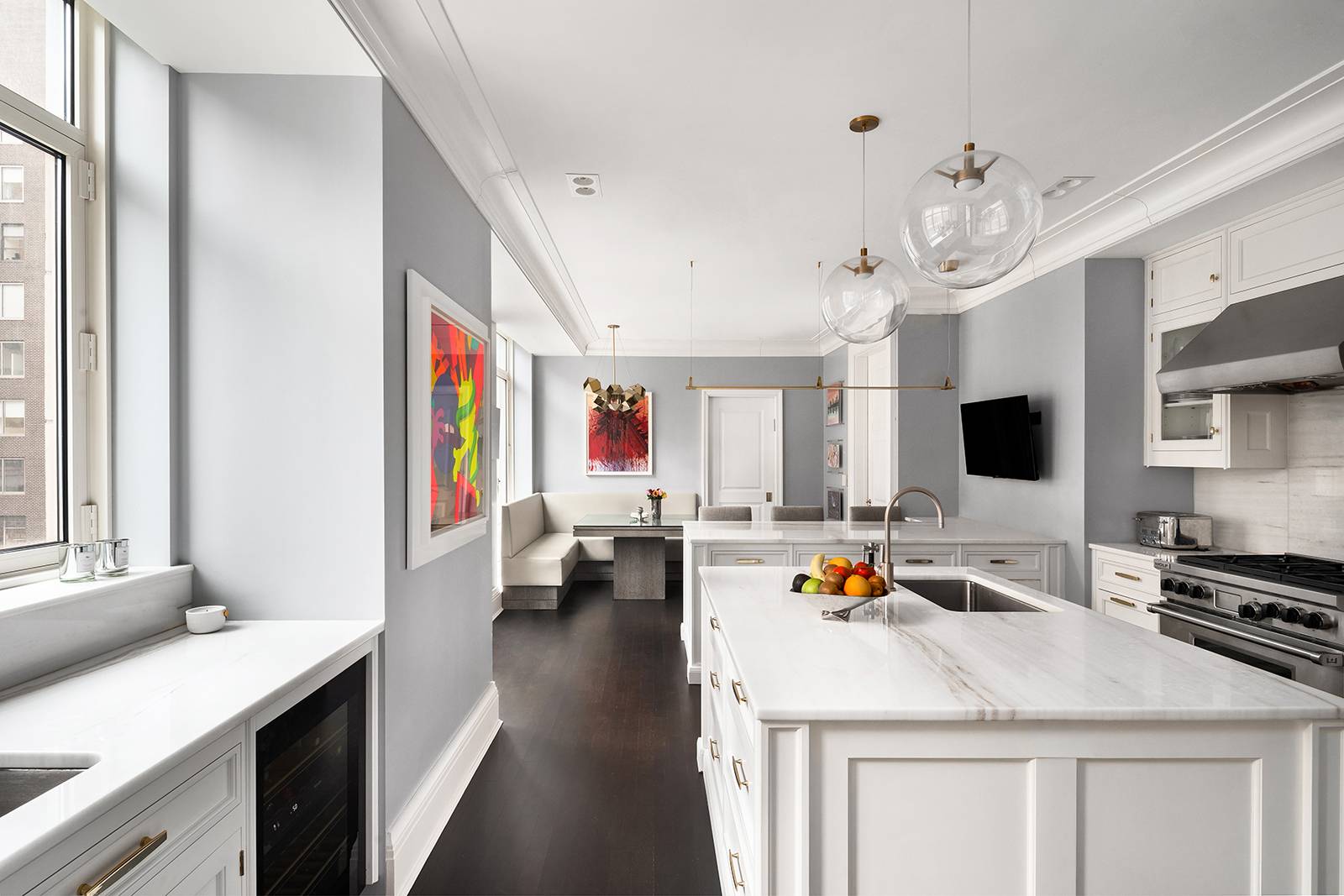 The embodiment of distinguished Upper East Side elegance, this incredible full floor, four bedroom, five and a half bathroom home was impeccably designed and masterfully executed by renowned architect R.