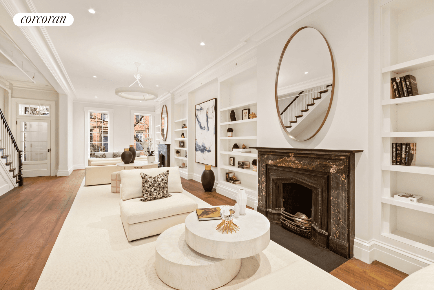 On Bank Street which is a quintessential Greenwich Village Street named for the Bank of New York, founded by Alexander Hamilton sits this charming townhouse has just undergone a triple ...