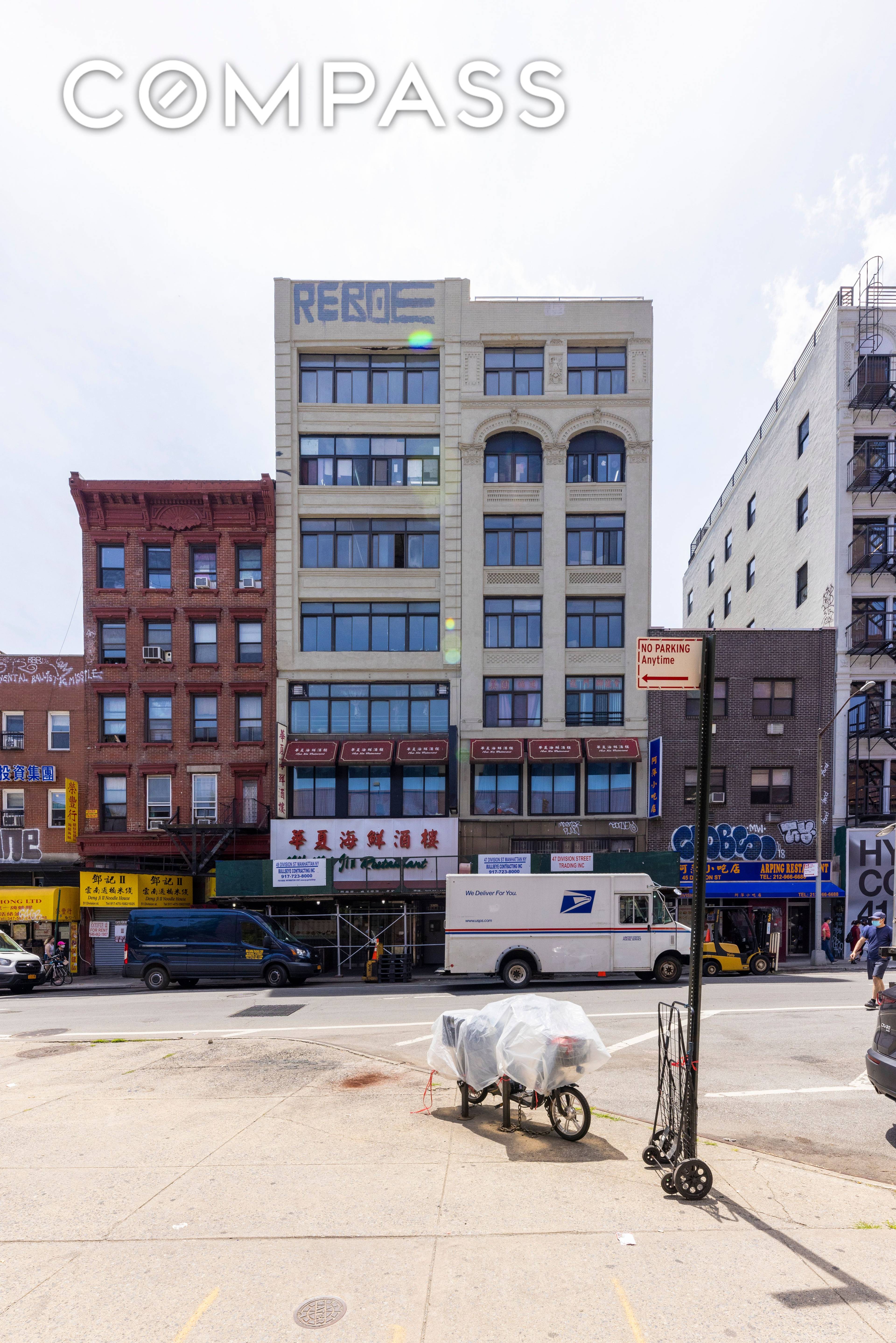 This iconic building can be seen from the Brooklyn bound side of the Manhattan Bridge Located in Business Improvement District Chinatown Partnership 47 49 Division Street 2 tax lots Between ...