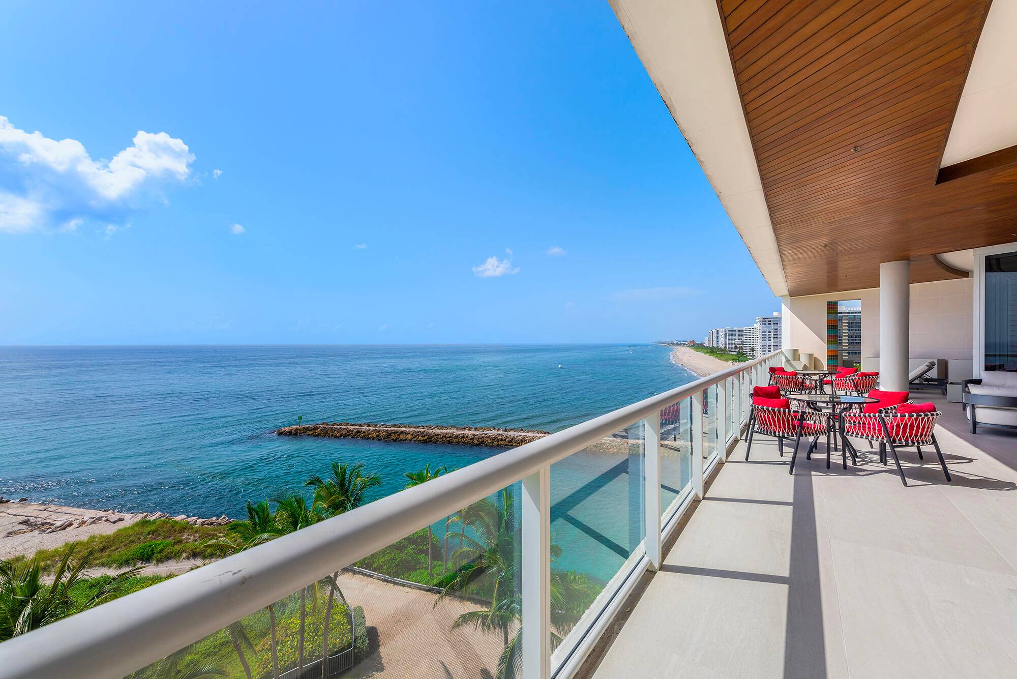 Welcome to One Thousand Ocean This rarely available oceanfront Lower Penthouse double unit is fully furnished available for a seasonal rental !