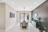 Dining Room with double sliding glass doors leading to outside patio