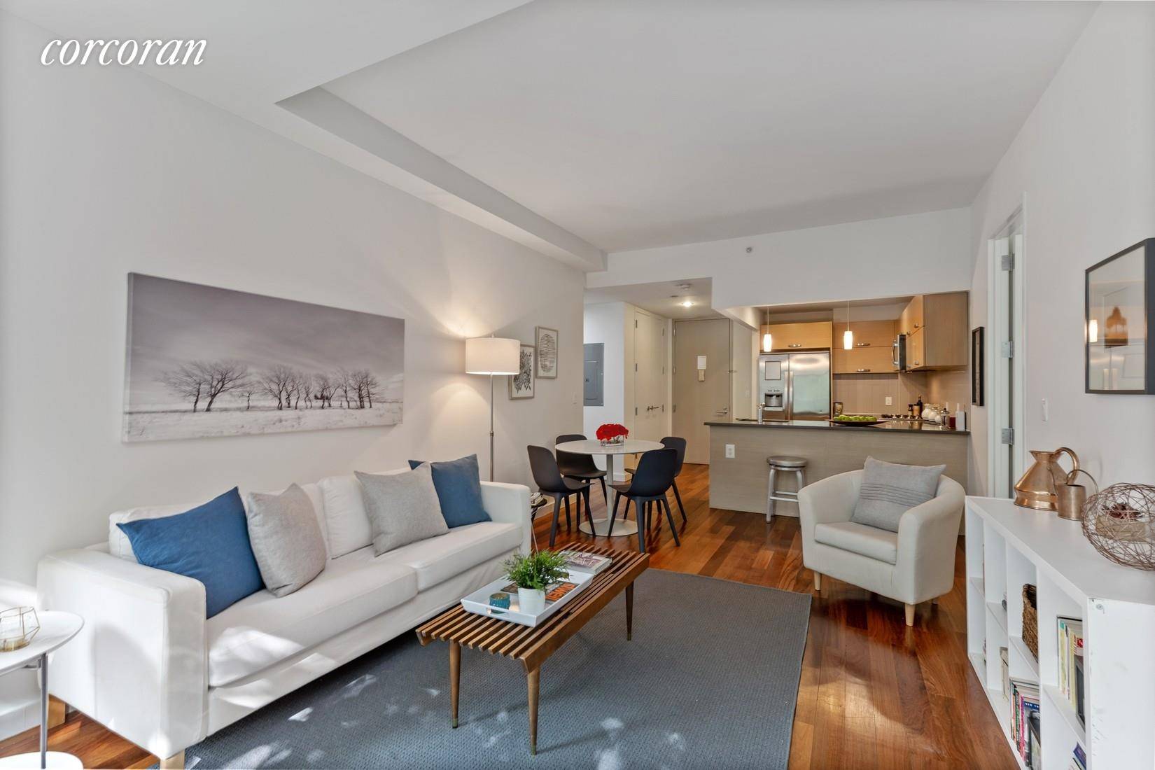 This lovely apartment is located in Clermont Greene, one of Fort Greene's most sought after full service condominium communities.