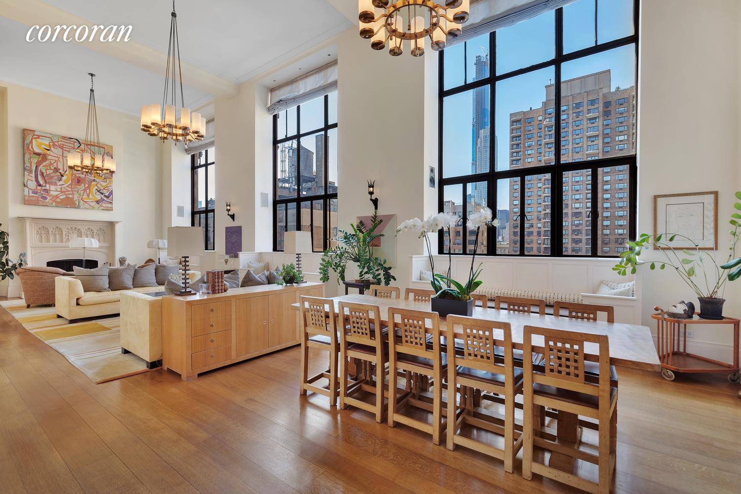Truly a one of a kind Penthouse triplex at the iconic Hotel Des Artistes on Central Park West ; one of New York City's finest white glove residential cooperatives.