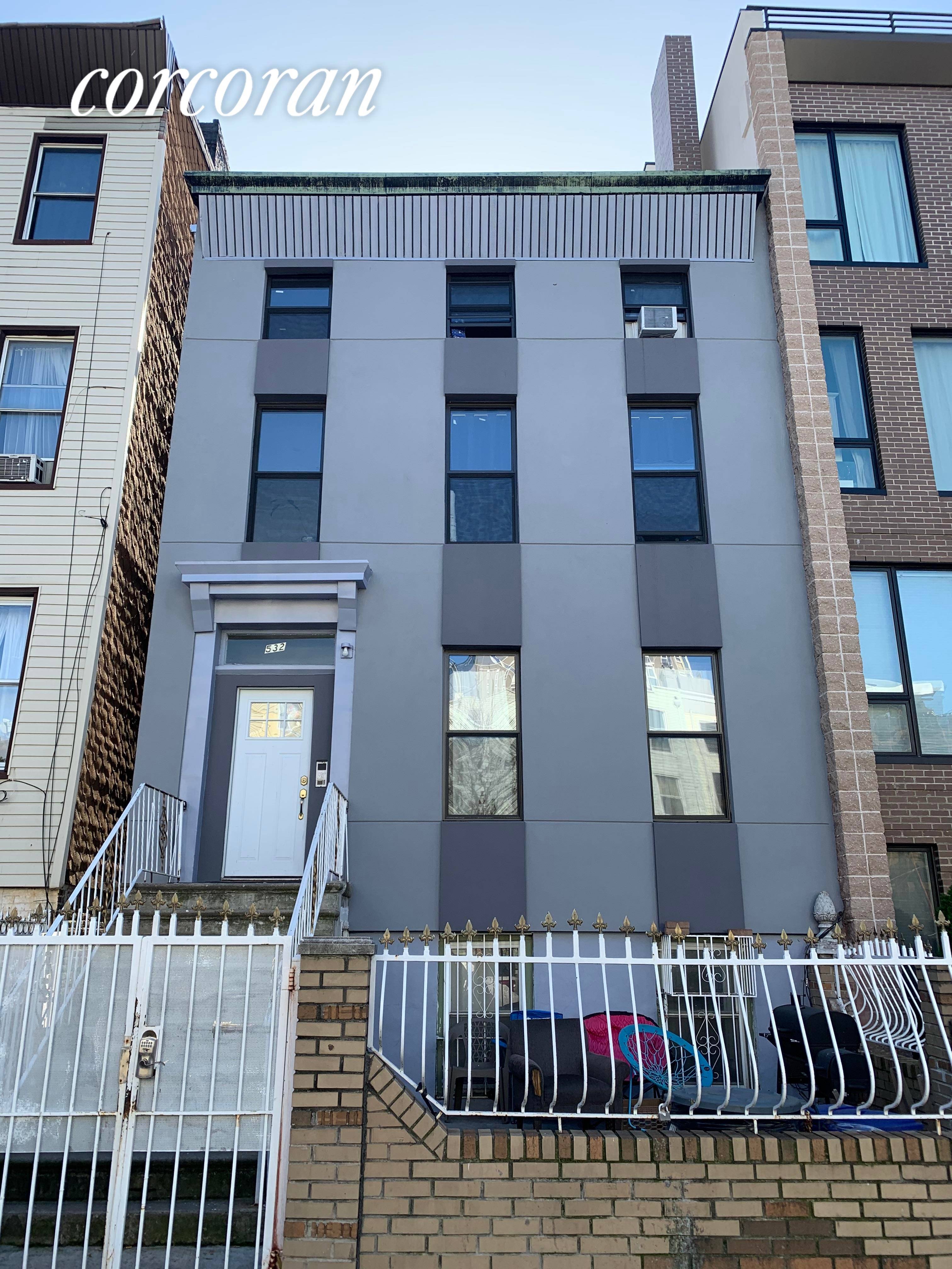 Welcome to 532 Lafayette Ave, a beautiful 3 unit semi detached townhouse in prime Bed Stuy.
