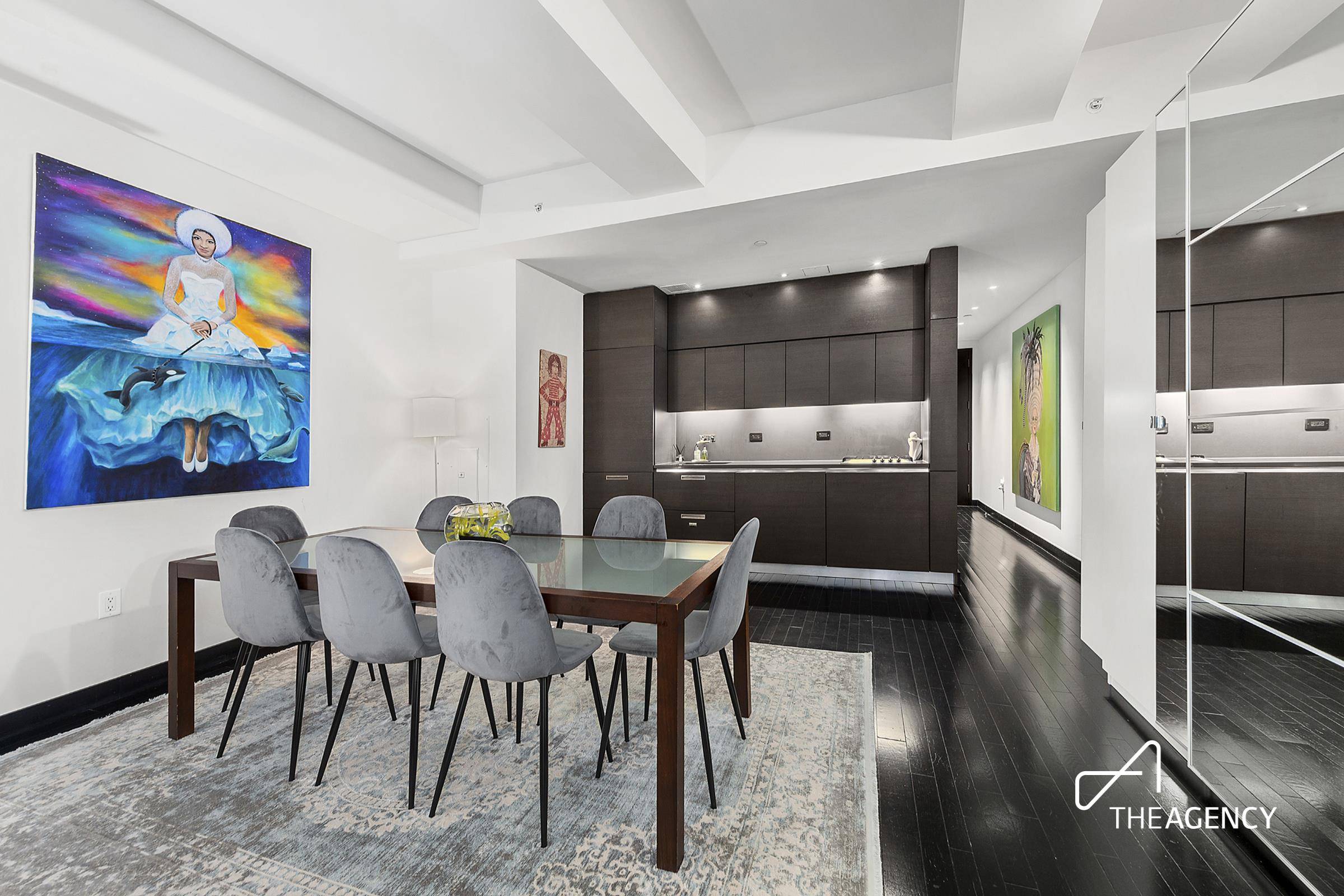 Welcome home to this beautiful loft like residence at the luxurious Armani Casa Collection, 20 Pine Street !