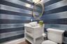 Upper level community half bath