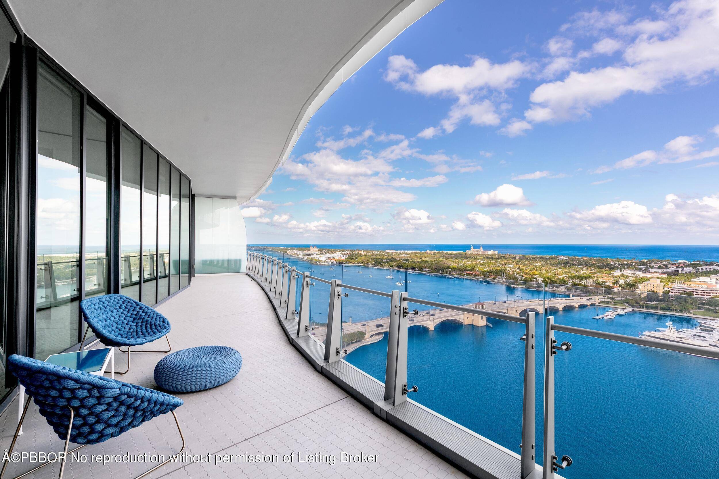 Spectacular Ocean, Intracoastal, and City views from this rarely available Penthouse at The Bristol.