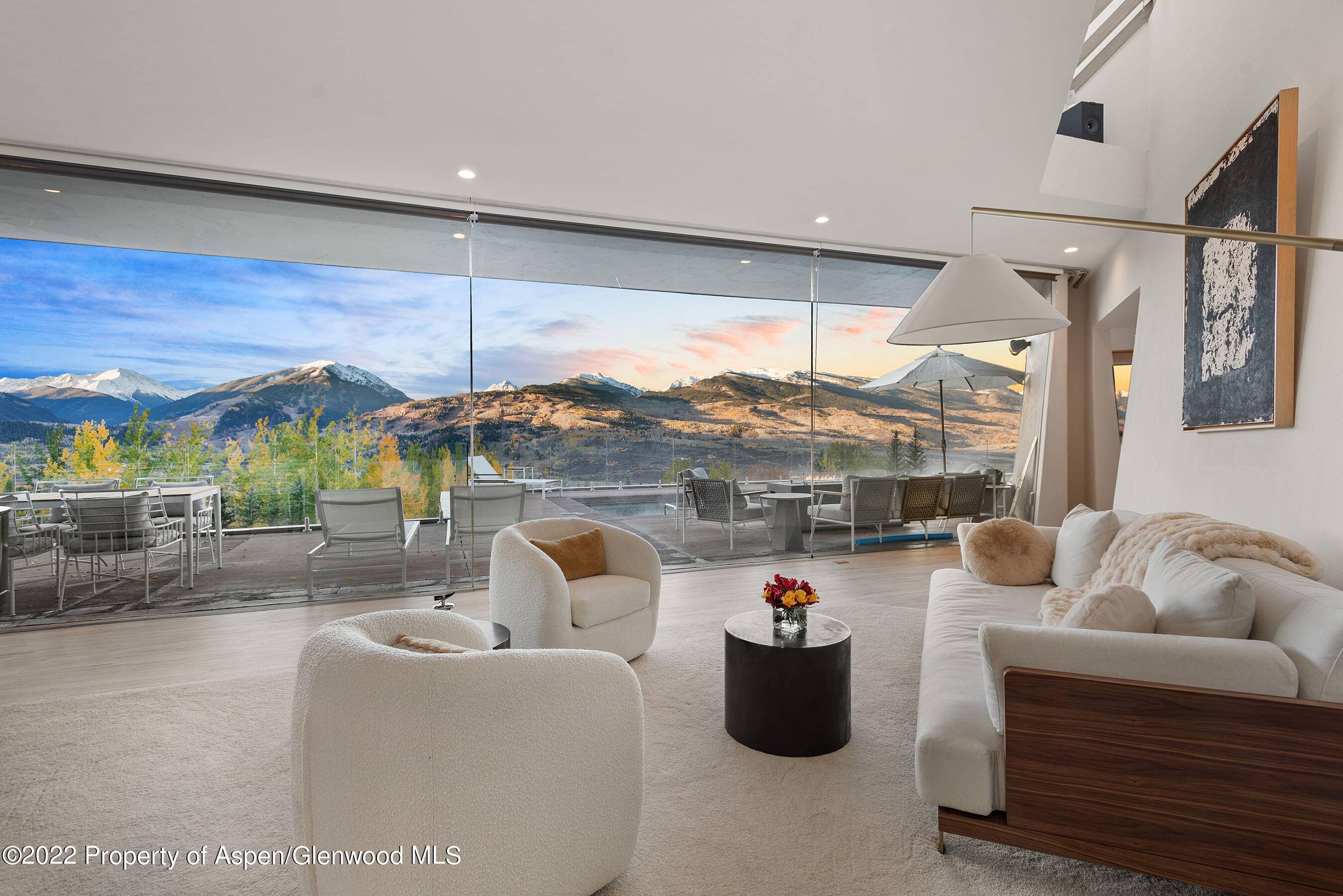 Exquisitely remodeled, this contemporary home in the elite gated Starwood subdivision has unrivaled, expansive views from Independence Pass to Mount Sopris.