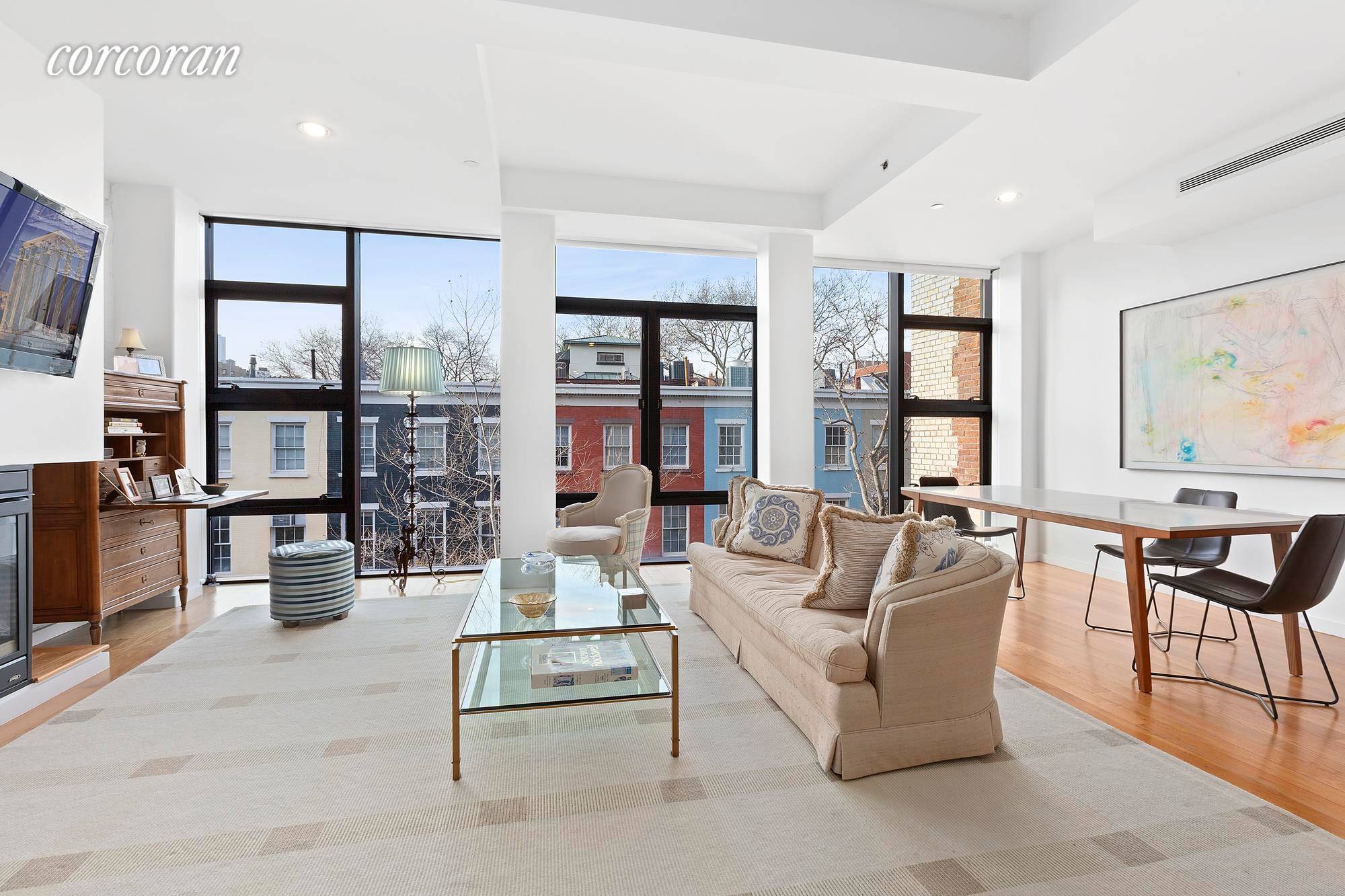AVAILABLE AUGUST 1ST. 181 Sullivan Street, designed by ADG Architects, residence 4 is a floor through 2br 2bth.