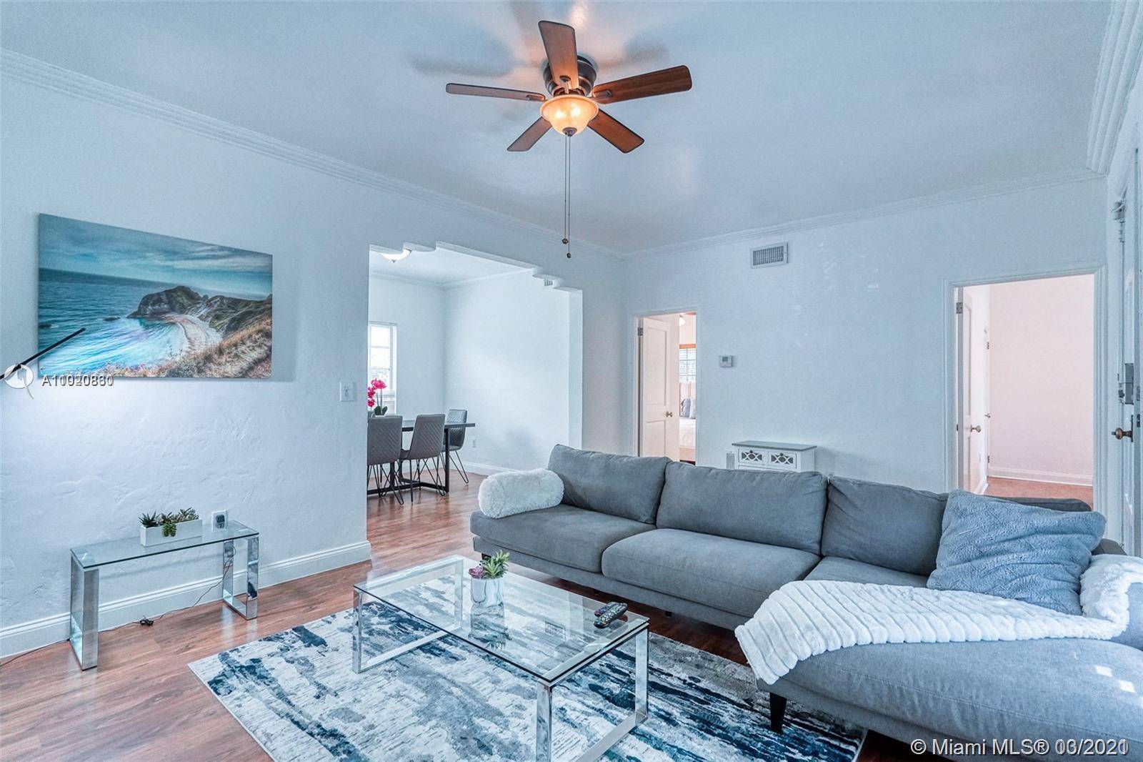 Beautiful Furnished Miami Beach 2 Bedroom apartment, very spacious over 1000 square feet.