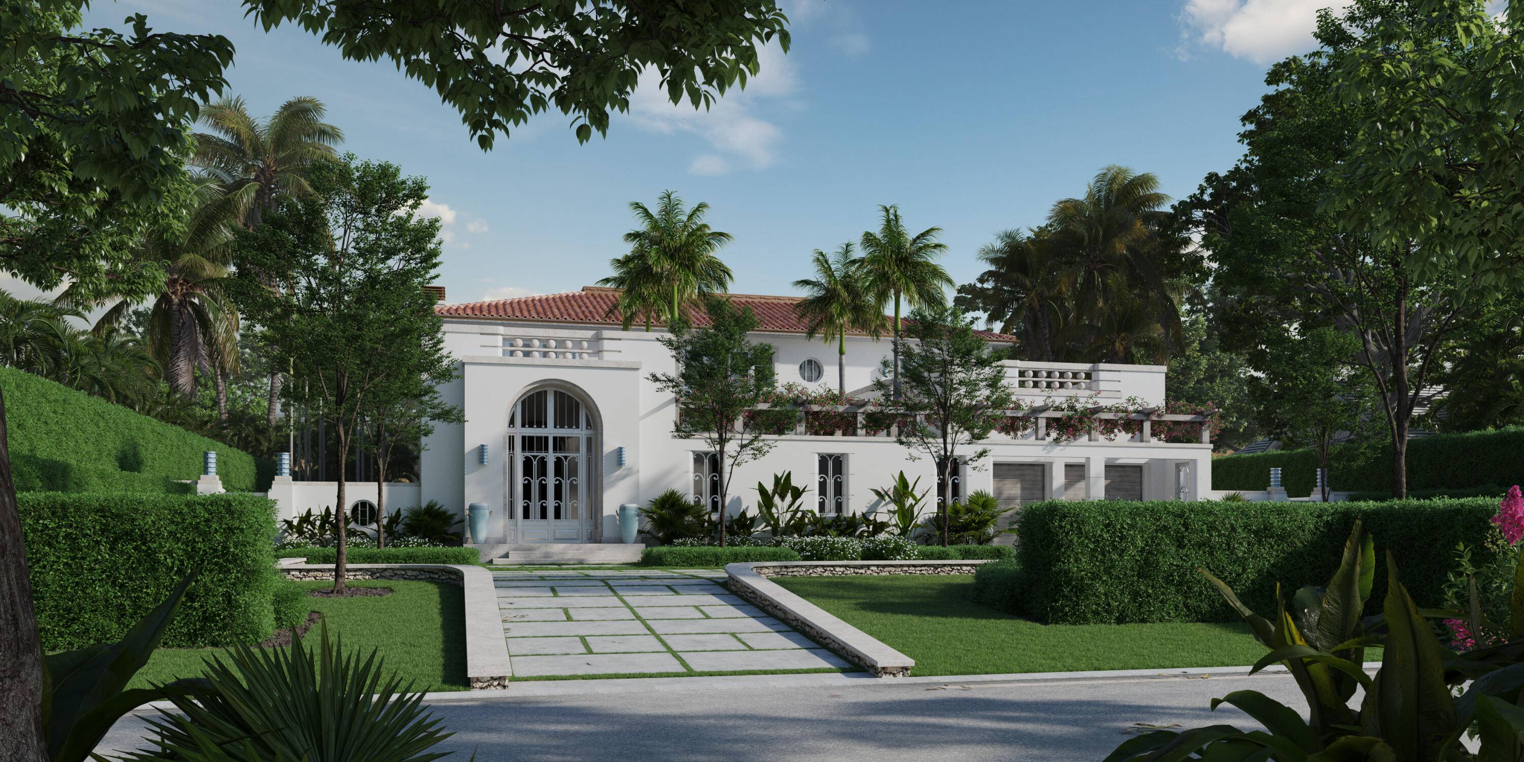 Construction has commenced on this dramatic Sabatello Homes built direct waterfront estate residence by renowned architectural firm Portundo Perotti.