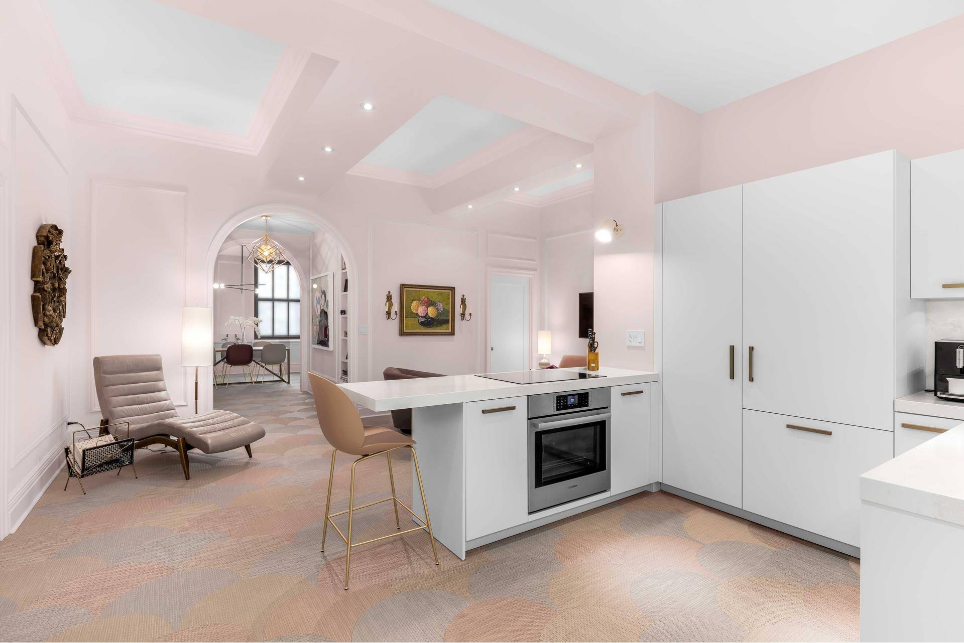 On the market for the first time since its renovation is this exquisite and spacious two bedroom, two bathroom loft situated in the very heart of historic Tribeca.