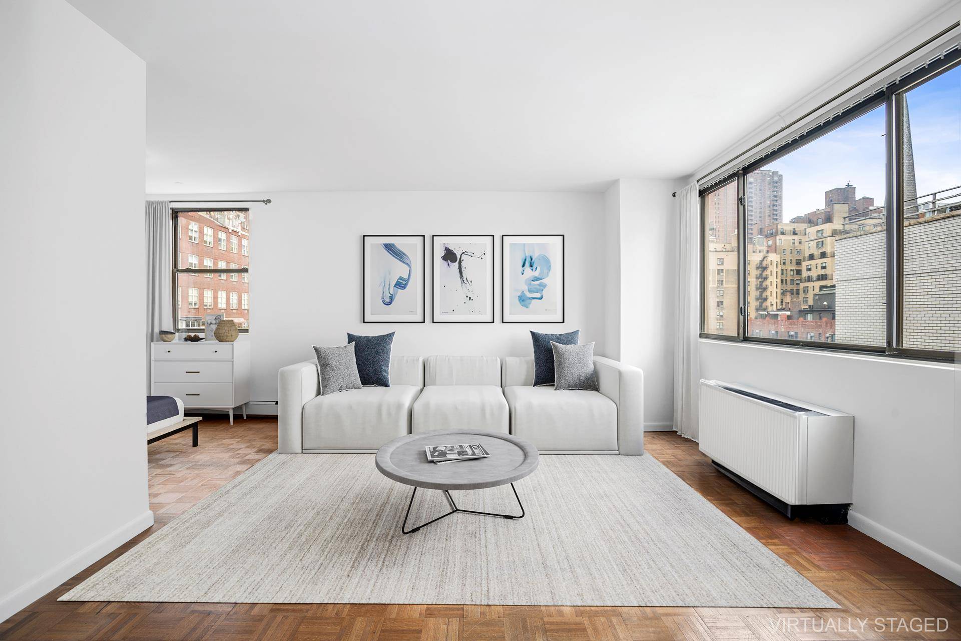Residence 10C is a high floor, oversized alcove studio, and is perfectly situated on a quintessential tree lined block on the Upper East Side.