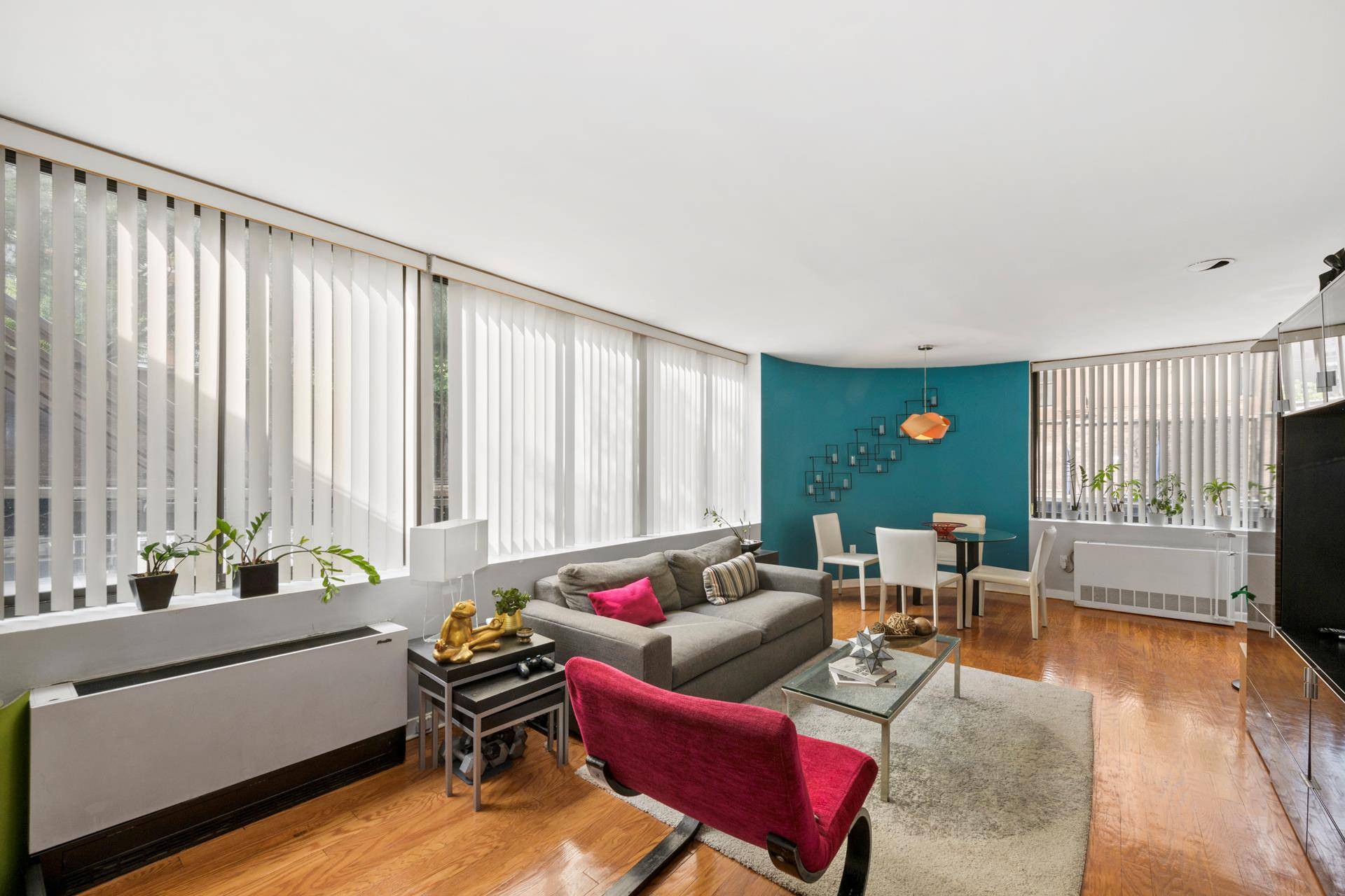 PRICE DROP ! Enjoy direct views of Ruppert Park from this sunny and extra spacious one bedroom home, complete with a cook's kitchen, generous living and dining space, a king ...