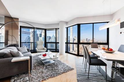 Welcome home to this newly renovated, fully furnished, large one bedroom with unbelievable views overlooking Central Park and New York City.