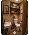 1/2 bath on entrance level"Virtual Staged"