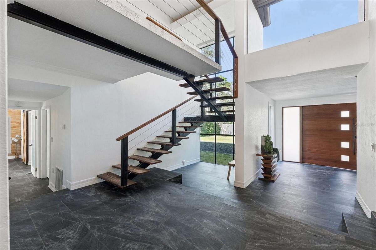 Foyer and stair landing