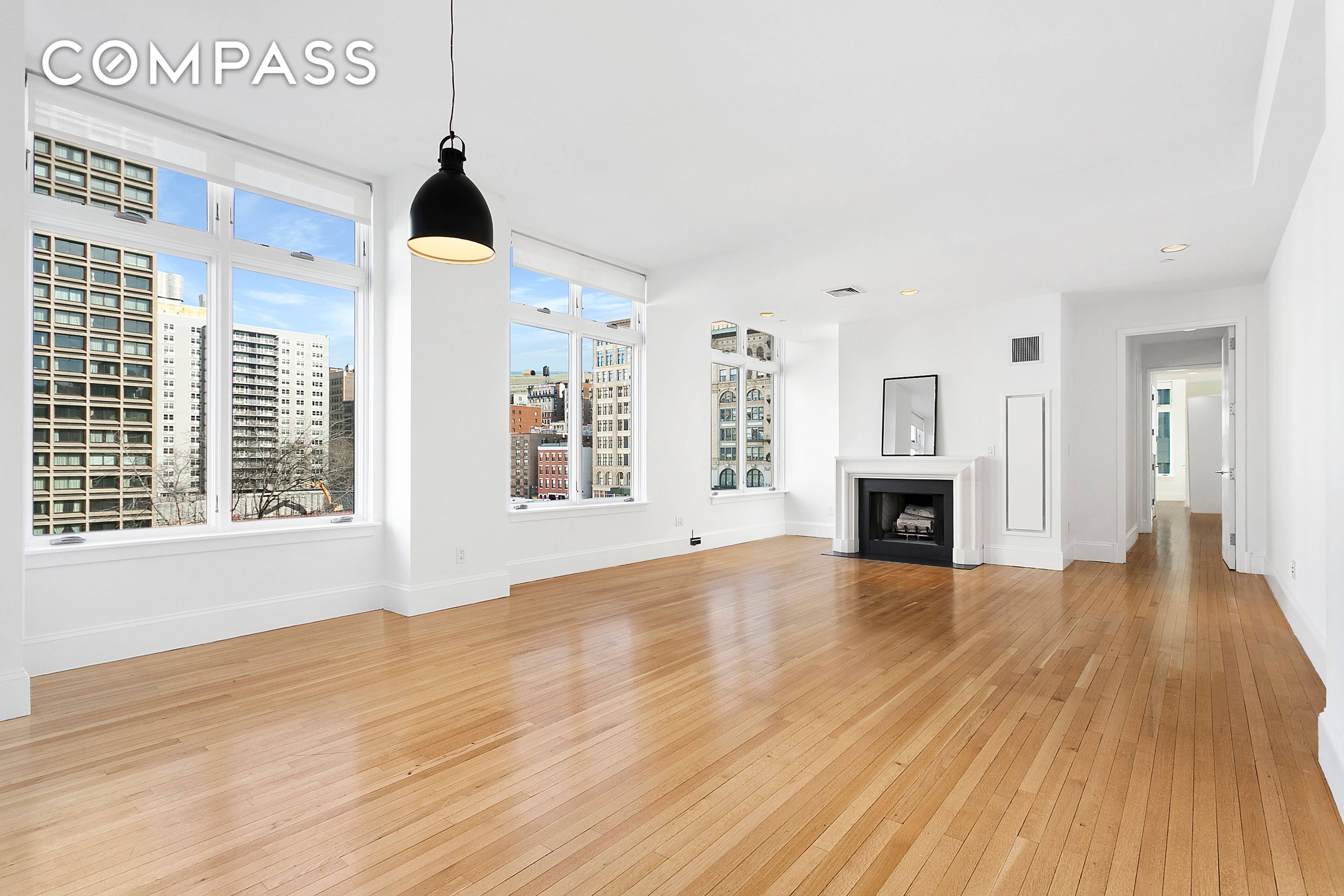 This grand Soho loft is two bedrooms and two and a half baths of luxury living.